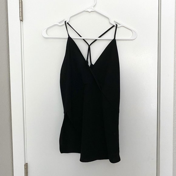 Zara Woman black A-symmetrical top - Picture 1 of 5